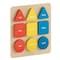 Flash Furniture Bright Beginnings Commercial Birch Plywood STEM Basic Shapes & Colors Puzzle Board, Natural/Multi MK-MK00590-GG - alternate 1